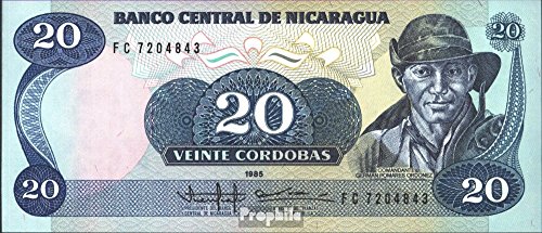 Prophila Collection Geldschein Nicaragua Pick-Nr: 152a bankfrisch 1985 20 Córdobas (Banknoten für Sammler - kein Zahlungsmittel) von Prophila Collection