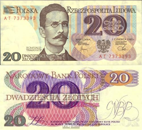 Prophila Collection Geldschein Polen 149b bankfrisch 1982 20 Zloty (Banknoten für Sammler - kein Zahlungsmittel) von Prophila Collection