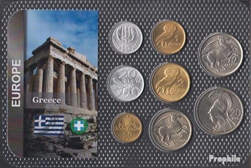 Prophila Collection Griechenland 1973 Stgl./unzirkuliert Kursmünzen Stgl./unzirkuliert 1973 10 Lepta bis 5 Drachmas (Münzen für Sammler - kein Zahlungsmittel) Vögel von Prophila Collection