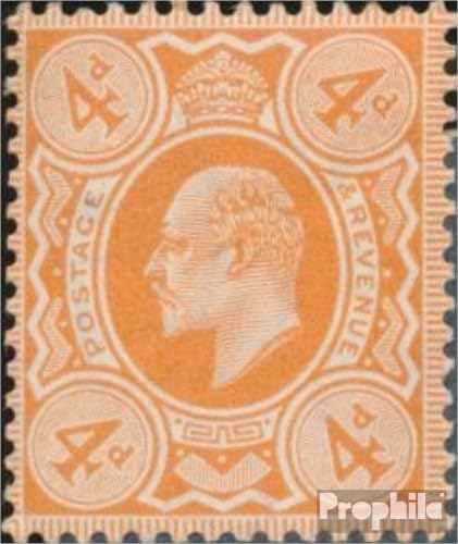 Prophila Collection Großbritannien 119A postfrisch ** MNH 1902 König Eduard VII (Briefmarken für Sammler) Ballspiele ohne Fußball (Basketball/Handball/Baseball …) von Prophila Collection