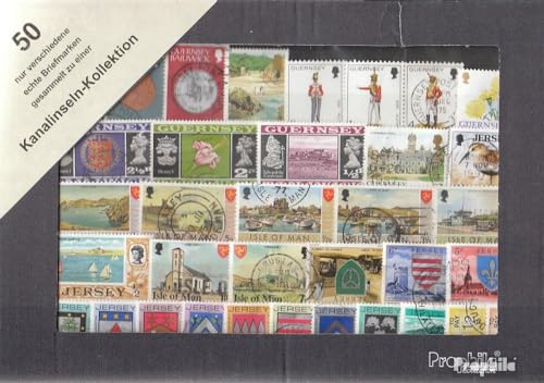 Prophila Collection Großbritannien 50 Verschiedene Marken Kanalinseln (Briefmarken für Sammler) von Prophila Collection