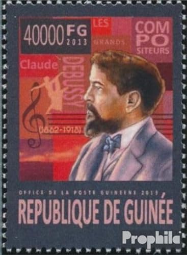 Prophila Collection Guinea 10026 (kompl. Ausgabe) postfrisch ** MNH 2013 Claude Debussy (Briefmarken für Sammler) Musik/Tanz von Prophila Collection