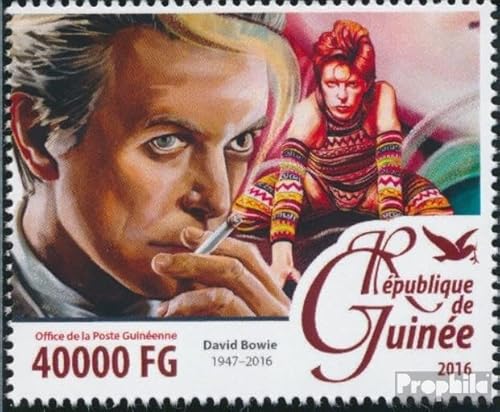 Prophila Collection Guinea 11637 (kompl. Ausgabe) postfrisch ** MNH 2016 David Bowie (Briefmarken für Sammler) Musik/Tanz von Prophila Collection
