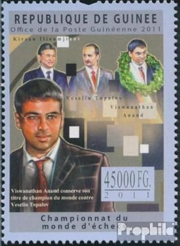Prophila Collection Guinea 9008 (kompl. Ausgabe) postfrisch ** MNH 2011 Schachweltmeisterschaft (Briefmarken für Sammler) Schach von Prophila Collection