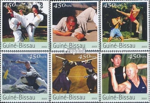 Prophila Collection Guinea-Bissau 2219-2224 (kompl. Ausgabe) postfrisch ** MNH 2003 Kampfsport (Briefmarken für Sammler) Kampfsport (Boxen/Fechten/Ringen/Karate …) von Prophila Collection