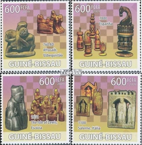 Prophila Collection Guinea-Bissau 4135-4138 (kompl. Ausgabe) postfrisch ** MNH 2009 Schach (Briefmarken für Sammler) Schach von Prophila Collection