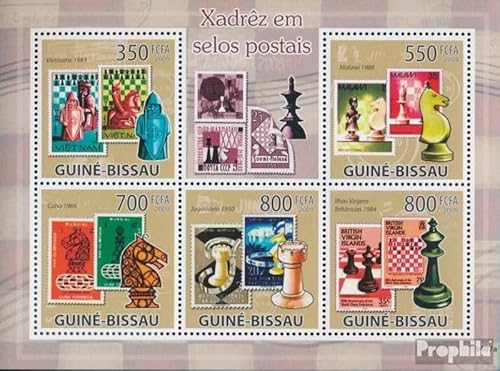 Prophila Collection Guinea-Bissau 4279-4283 Kleinbogen (kompl. Ausgabe) postfrisch ** MNH 2009 Schachbriefmarken (Briefmarken für Sammler) Schach von Prophila Collection