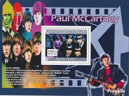 Prophila Collection Guinea Block 1311 (kompl. Ausgabe) postfrisch ** MNH 2007 Paul McCartney (Briefmarken für Sammler) Musik/Tanz von Prophila Collection