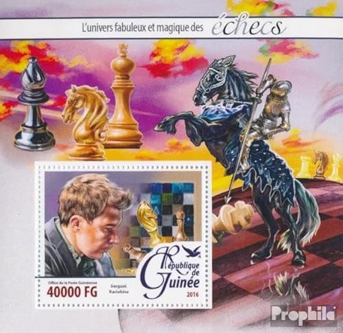 Prophila Collection Guinea Block 2648 (kompl. Ausgabe) postfrisch ** MNH 2016 Schach (Briefmarken für Sammler) Schach von Prophila Collection