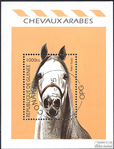 Prophila Collection Guinea Block499 (kompl.Ausg.) 1995 Araberpferde (Briefmarken für Sammler) Pferde von Prophila Collection