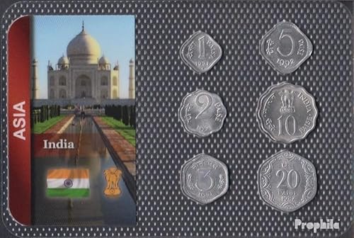 Prophila Collection Indien Stgl./unzirkuliert Kursmünzen Stgl./unzirkuliert ab 1965 1 Paise bis 20 Paise (Münzen für Sammler - kein Zahlungsmittel) von Prophila Collection