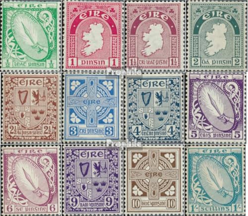Prophila Collection Irland 40A-51A (kompl.Ausg.) postfrisch ** MNH 1922 Symbole (Briefmarken für Sammler) Flaggen/Wappen/Landkarten von Prophila Collection