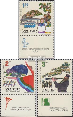 Prophila Collection Israel 1435-1437 mit Tab (kompl.Ausg.) FDC Ersttagsbrief 1997 Musik und Tanz (Briefmarken für Sammler) Musik/Tanz von Prophila Collection