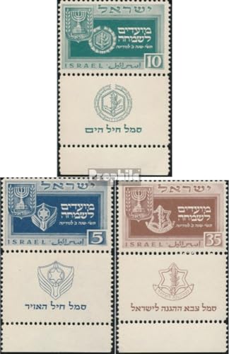 Prophila Collection Israel 19-21 mit Tab (kompl.Ausg.) postfrisch ** MNH 1949 Jüdische Festtage (Briefmarken für Sammler) von Prophila Collection