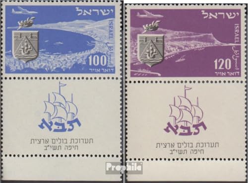 Prophila Collection Israel 67-68 mit Tab (kompl.Ausg.) gestempelt 1952 Briefmarkenausstellung (Briefmarken für Sammler) Landschaften von Prophila Collection
