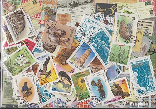 Prophila Collection Kirgisistan 50 Verschiedene Marken (Briefmarken für Sammler) von Prophila Collection