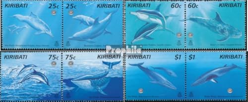 Prophila Collection Kiribati - Gilbert-Inseln 781-788 Paare (kompl.Ausg.) postfrisch ** MNH 1998 Wale (Briefmarken für Sammler) Wassertiere von Prophila Collection