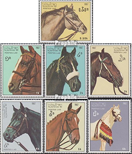 Prophila Collection Laos 1003-1009 (kompl.Ausg.) 1987 Pferde (Briefmarken für Sammler) Pferde von Prophila Collection
