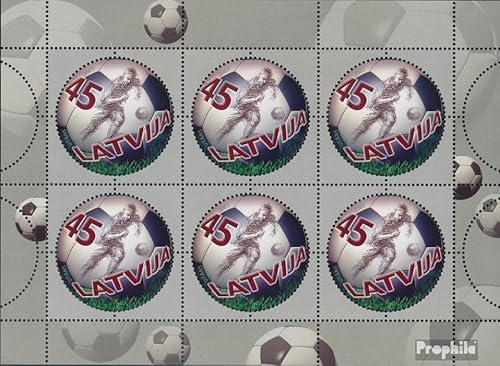 Prophila Collection Lettland 709Klb Kleinbogen (kompl.Ausg.) postfrisch ** MNH 2007 Fußball (Briefmarken für Sammler) Fußball von Prophila Collection