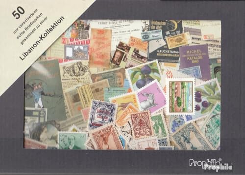 Prophila Collection Libanon 50 Verschiedene Marken (Briefmarken für Sammler) von Prophila Collection