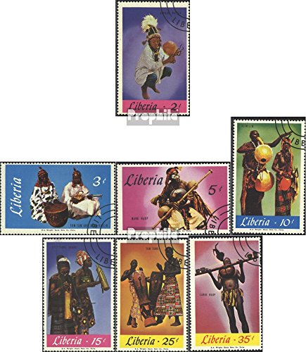 Prophila Collection Liberia 686-692 (kompl.Ausg.) gestempelt 1967 Einheimische Musik (Briefmarken für Sammler) Musik/Tanz von Prophila Collection