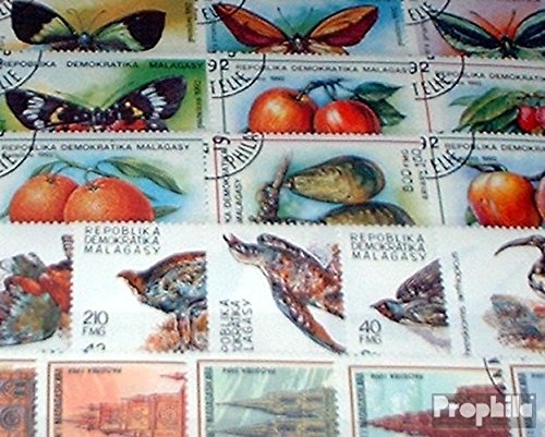 Prophila Collection Madagaskar 50 Verschiedene Marken (Briefmarken für Sammler) von Prophila Collection