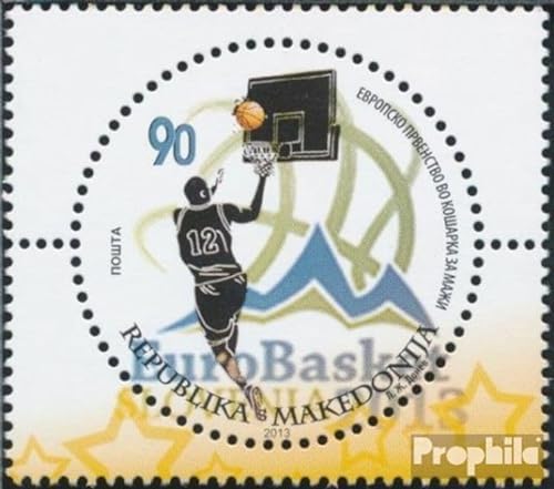 Prophila Collection Makedonien 669 (kompl.Ausg.) postfrisch ** MNH 2013 Basketball EM (Briefmarken für Sammler) Ballspiele ohne Fußball (Basketball/Handball/Baseball …) von Prophila Collection