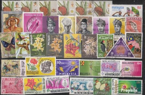 Prophila Collection Malaysia 100 Verschiedene Marken mit Staatenbund (Briefmarken für Sammler) von Prophila Collection