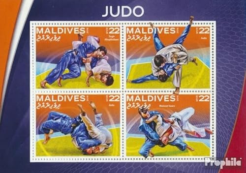 Prophila Collection Malediven 6399-6402 Kleinbogen (kompl. Ausg.) postfrisch ** MNH 2016 Judo (Briefmarken für Sammler) Kampfsport (Boxen/Fechten/Ringen/Karate …) von Prophila Collection