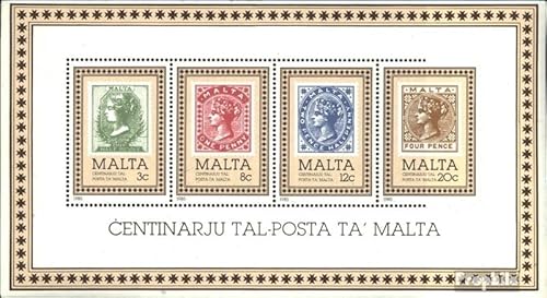 Prophila Collection Malta Block8 (kompl.Ausg.) gestempelt 1985 100 Jahre Post von Malta (Briefmarken für Sammler) Marke auf Marke von Prophila Collection