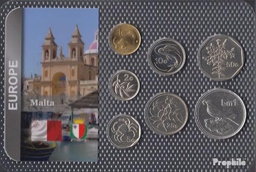 Prophila Collection Malta Stgl./unzirkuliert Kursmünzen Stgl./unzirkuliert ab 1991 1 Cent bis 1 Lira (Münzen für Sammler - kein Zahlungsmittel) Vögel von Prophila Collection
