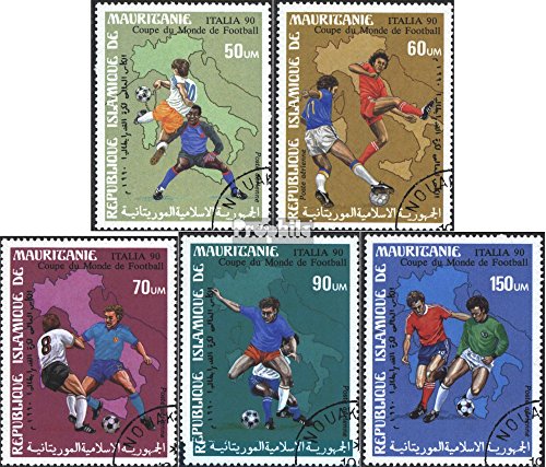 Prophila Collection Mauretanien 962-966 (kompl.Ausg.) gestempelt 1990 Fußballweltmeisterschaft, Italien (Briefmarken für Sammler) Fußball von Prophila Collection