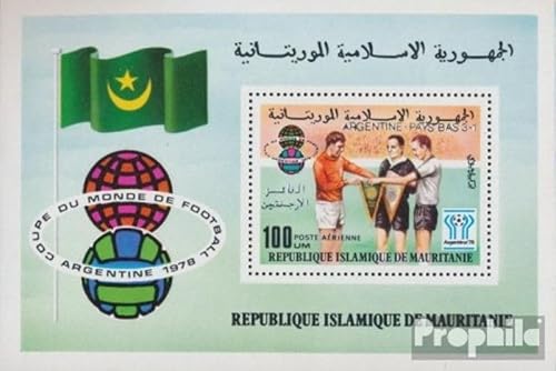 Prophila Collection Mauretanien Block22 (kompl.Ausg.) postfrisch ** MNH 1978 Fußball (Briefmarken für Sammler) Fußball von Prophila Collection