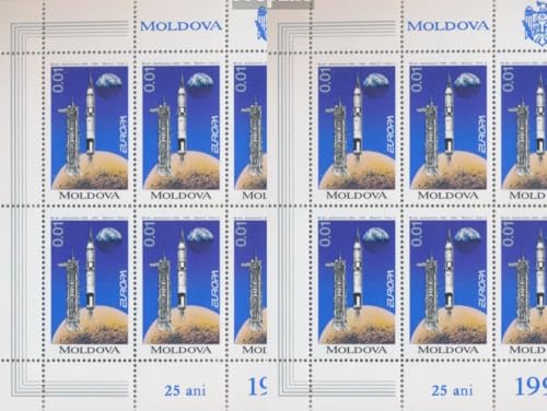 Prophila Collection Moldawien 106Klb-108Klb Kleinbogen (kompl.Ausg.) postfrisch ** MNH 1994 Entdeckungen und Erfindungen (Briefmarken für Sammler) Weltraum von Prophila Collection