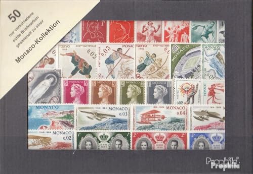 Prophila Collection Monaco 50 Verschiedene Marken (Briefmarken für Sammler) von Prophila Collection