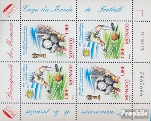 Prophila Collection Monaco Block88 (kompl.Ausg.) postfrisch ** MNH 2004 Fußball - WM (Briefmarken für Sammler) Fußball von Prophila Collection