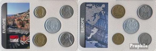 Prophila Collection Monaco sehr schön Kursmünzen sehr schön ab 1950 10 Francs bis 100 Francs (Münzen für Sammler - kein Zahlungsmittel) von Prophila Collection