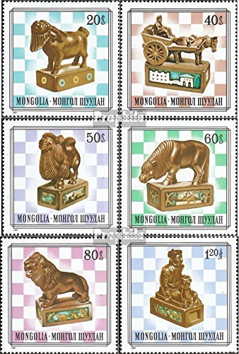Prophila Collection Mongolei 1406-1411 (kompl.Ausg.) postfrisch ** MNH 1981 Mongolische Schachfiguren (Briefmarken für Sammler) Schach von Prophila Collection