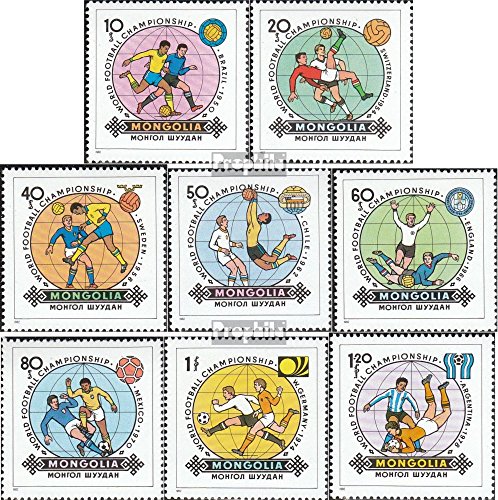 Prophila Collection Mongolei 1467-1474 (kompl.Ausg.) gestempelt 1982 Fußball-WM Spanien (Briefmarken für Sammler) Fußball von Prophila Collection