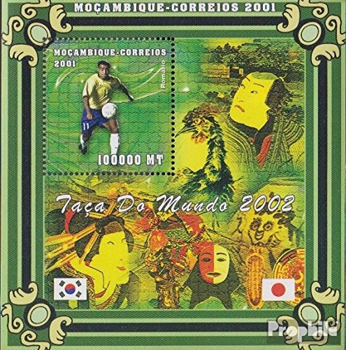 Prophila Collection Mosambik Block73 postfrisch ** MNH 2001 Fußball-WM 2002 (Briefmarken für Sammler) Fußball von Prophila Collection