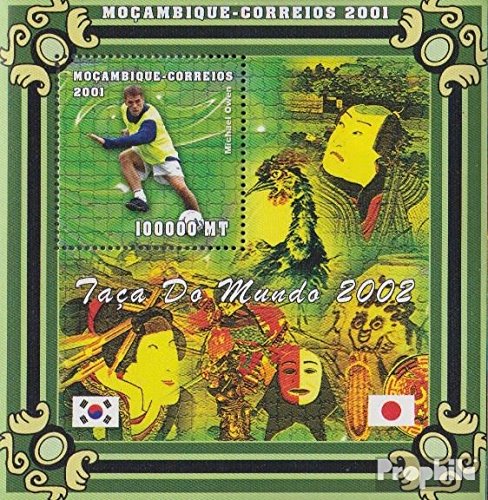 Prophila Collection Mosambik Block76 postfrisch ** MNH 2001 Fußball-WM 2002 (Briefmarken für Sammler) Fußball von Prophila Collection