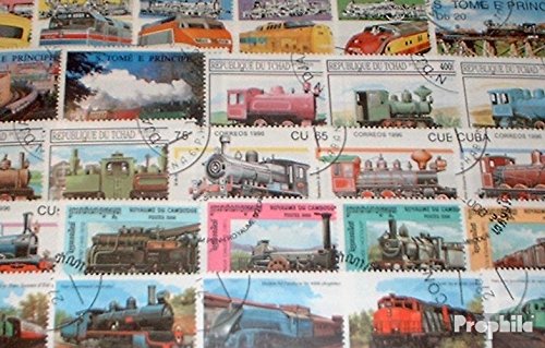 Prophila Collection Motive 1.000 Verschiedene Eisenbahn Marken (Briefmarken für Sammler) Eisenbahn/Seilbahn von Prophila Collection