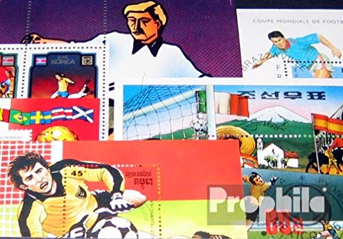 Prophila Collection Motive 10 Verschiedene Fußball Blöcke (Briefmarken für Sammler) Fußball von Prophila Collection