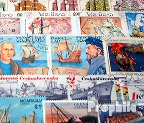 Prophila Collection Motive 100 Verschiedene Schiffe und Boote Marken (Briefmarken für Sammler) Seefahrt von Prophila Collection