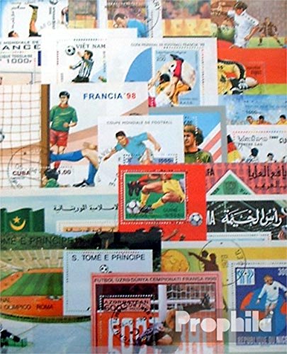 Prophila Collection Motive 25 Verschiedene Fußball Blöcke (Briefmarken für Sammler) Fußball von Prophila Collection
