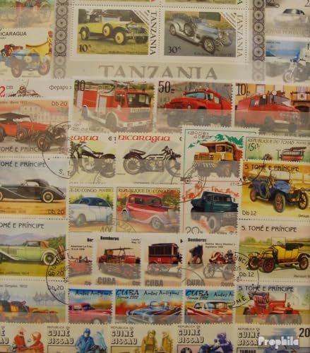 Prophila Collection Motive 300 Verschiedene Auto und Motorfahrzeuge Briefmarken (Briefmarken für Sammler) Autos/Straßenverkehr von Prophila Collection
