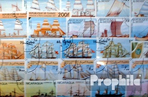 Prophila Collection Motive 300 Verschiedene Schiffe und Boote Marken (Briefmarken für Sammler) Seefahrt/Schiffe von Prophila Collection