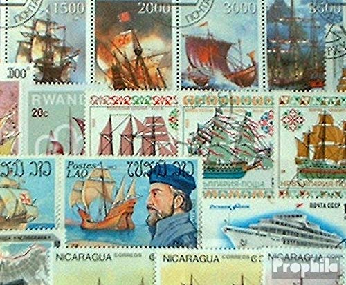 Prophila Collection Motive 50 Verschiedene Schiffe und Boote Marken (Briefmarken für Sammler) Seefahrt/Schiffe von Prophila Collection