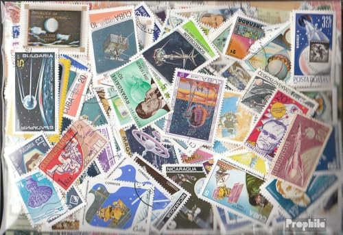 Prophila Collection Motive 500 Verschiedene Weltraum + Raketen Marken (Briefmarken für Sammler) Weltraum von Prophila Collection