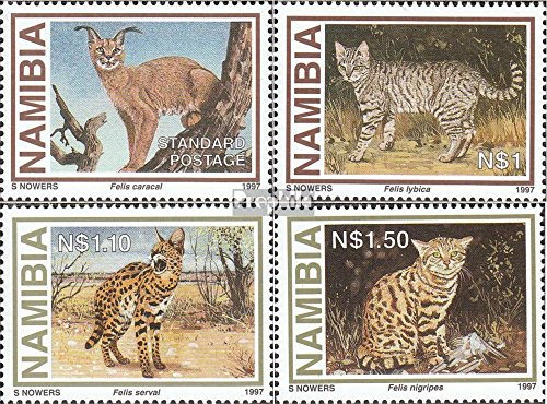 Prophila Collection Namibia - Südwestafrika 845-848 (kompl.Ausg.) postfrisch ** MNH 1997 Kleine Raubtiere (Briefmarken für Sammler) Katzen/Raubkatzen (Löwen/Tiger/Leoparden ...) von Prophila Collection